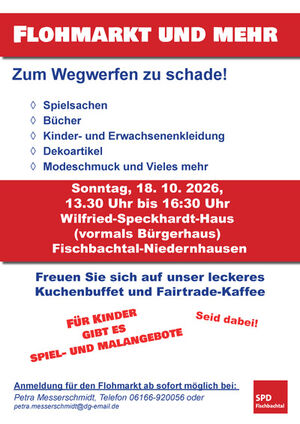 Super Angebote gibt es beim Herbst-Flohmarkt am 18.10.2026